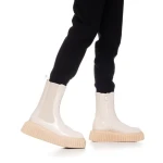 Kerin bézs női csizma