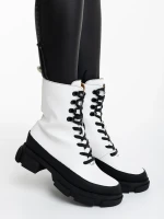 Berena fehér női bakancs ökológiai bőrből