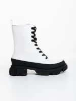 Berena fehér női bakancs ökológiai bőrből