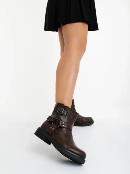 Sherida barna női bakancs ökológiai bőrből