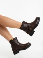 Sherida barna női bakancs ökológiai bőrből