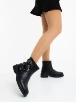 Sherida fekete női bakancs ökológiai bőrből