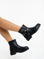 Sherida fekete női bakancs ökológiai bőrből