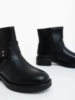 Sherida fekete női bakancs ökológiai bőrből