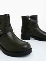 Sherida zöld női bakancs ökológiai bőrből