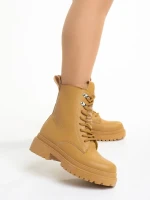 Zoa camel női bakancs, műbőrből készült