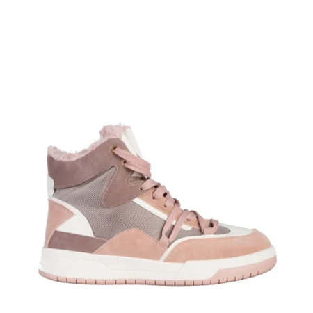 Reveca rózsaszín női sportcipő, műbőrből és textil anyagból készült