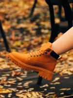 Remona camel női bakancs, műbőrből készült