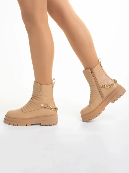 Resca bézs női csizma