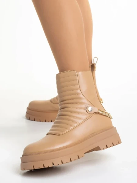 Resca bézs női csizma