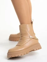 Resca bézs női csizma