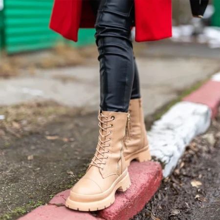 Volia bézs női bakancs