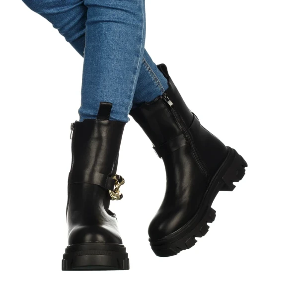 Lemika fekete női csizma