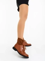 Majora tevebarna női bakancs ökológiai bőrből és textil anyagból