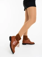 Majora tevebarna női bakancs ökológiai bőrből és textil anyagból