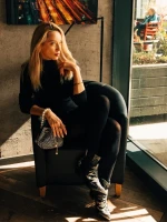 Mychal fekete, női bokacsizma, ökológiai bőrből