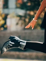 Sudie fekete, női bokacsizma, ökológiai bőrből