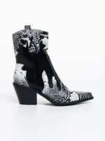 Sudie fekete, női bokacsizma, ökológiai bőrből