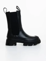 Vistari fekete női csizma ökológiai bőrből