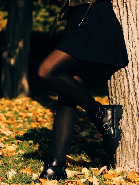 Lucara fekete női bakancs ökológiai bőrből