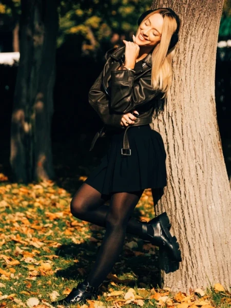 Lucara fekete női bakancs ökológiai bőrből