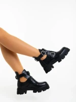 Lucara fekete női bakancs ökológiai bőrből