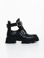 Lucara fekete női bakancs ökológiai bőrből