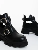 Lucara fekete női bakancs ökológiai bőrből