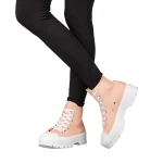 Roses női rózsasín textil tornacipő