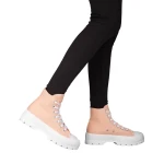 Roses női rózsasín textil tornacipő