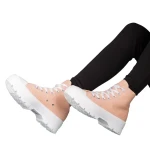 Roses női rózsasín textil tornacipő