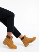 Smilla tevebarna, női bakancs, ökológiai bőrből