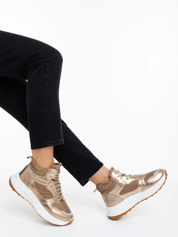 Varava ezüstszinű női sportcipő textil anyagból és szintetikus anyagból