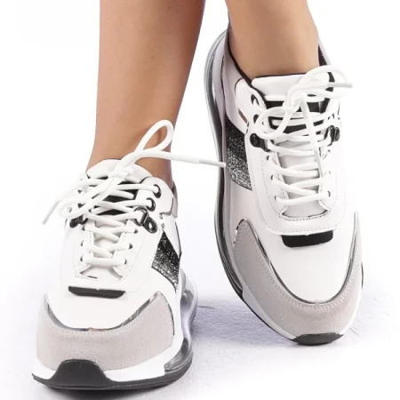 Tamina fehér és fekete női sportcipő