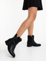 Belinna fekete női csizma ökológiai bőrből