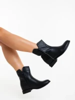 Belinna fekete női csizma ökológiai bőrből