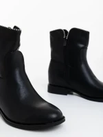 Belinna fekete női csizma ökológiai bőrből