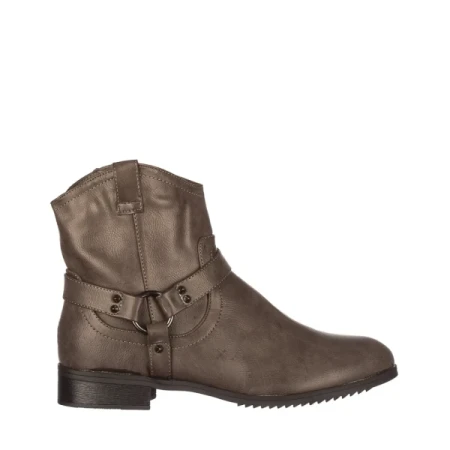 Pobia szürke női bokacsizma