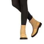 Farla bézs női bokacsizma