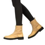 Farla bézs női bokacsizma