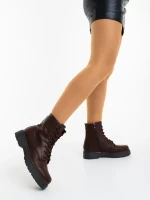 Chara barna női bakancs ökológiai bőrből