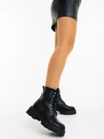 Robyna fekete női bakancs ökológiai bőrből