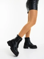 Robyna fekete női bakancs ökológiai bőrből