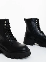 Robyna fekete női bakancs ökológiai bőrből