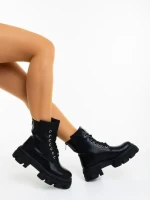 Montara fekete női bakancs ökológiai bőrből