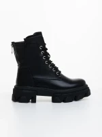 Montara fekete női bakancs ökológiai bőrből