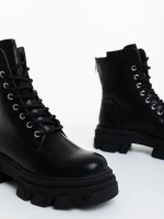 Montara fekete női bakancs ökológiai bőrből