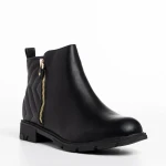 Gracelyn fekete női bokacsizma, műbőrből készült