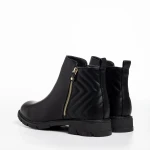 Gracelyn fekete női bokacsizma, műbőrből készült