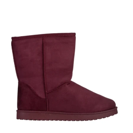 Daleyza bordó női csizma, textil anyagból készült